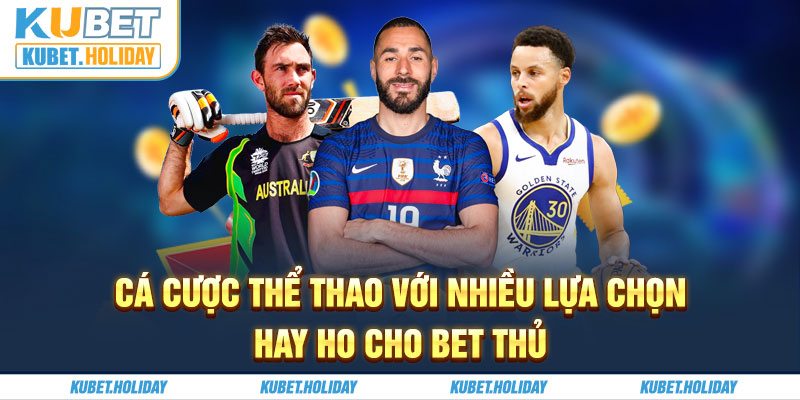 Cá cược thể thao với nhiều lựa chọn hay ho cho bet thủ